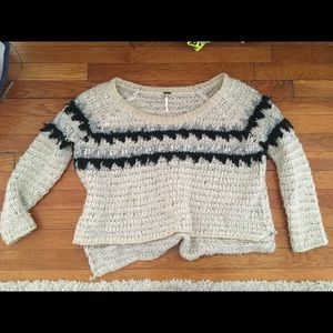 Wool cable knit free people sweater